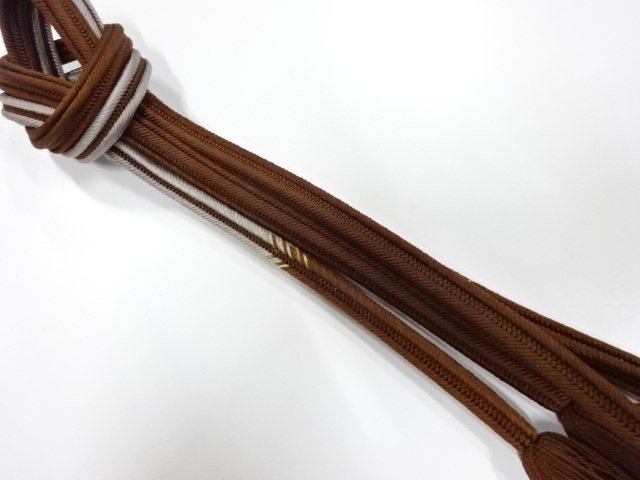 JAPANESE KIMONO / TWISTED TASSEL HAND-TIED OBIJIME